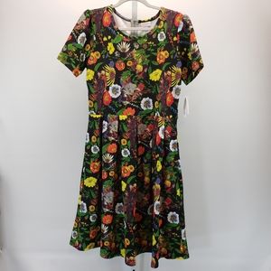 NWT LuLaRoe Amelia Floral Dress XL